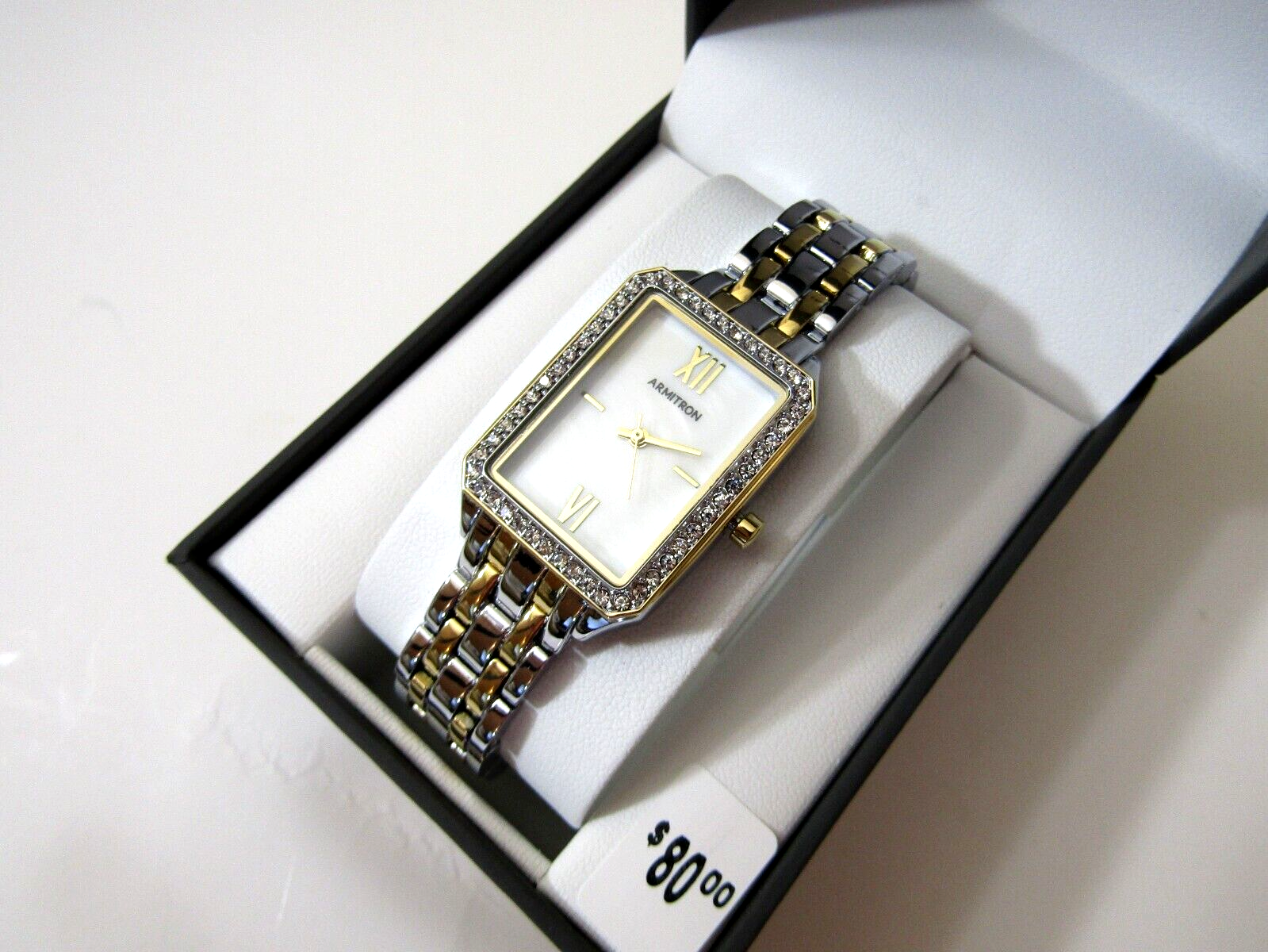 Armitron Women's Two Tone Stainless Steel Bracelet Watch 75/5838MPTTWM