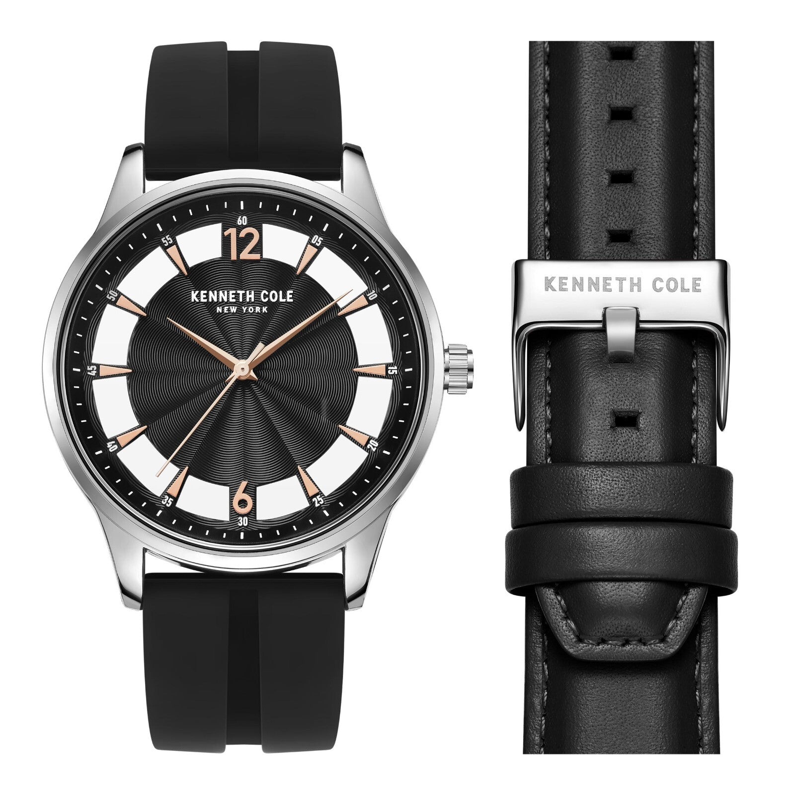 Kenneth Cole New York Men's Transparency Dial Watch Interchangeable Band KCW6062