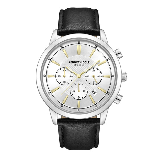 Kenneth Cole New York Men Multi Function Watch With Leather Band KCWGF7007603
