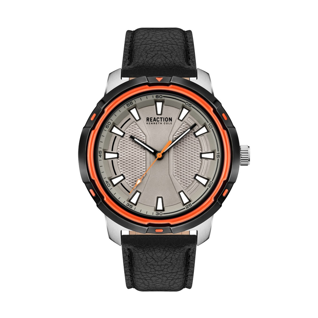 Kenneth Cole Reaction Men's Analog Watch Leather Strap KRWGA2178201