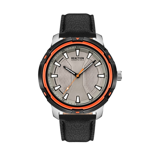 Kenneth Cole Reaction Men's Analog Watch Leather Strap KRWGA2178201