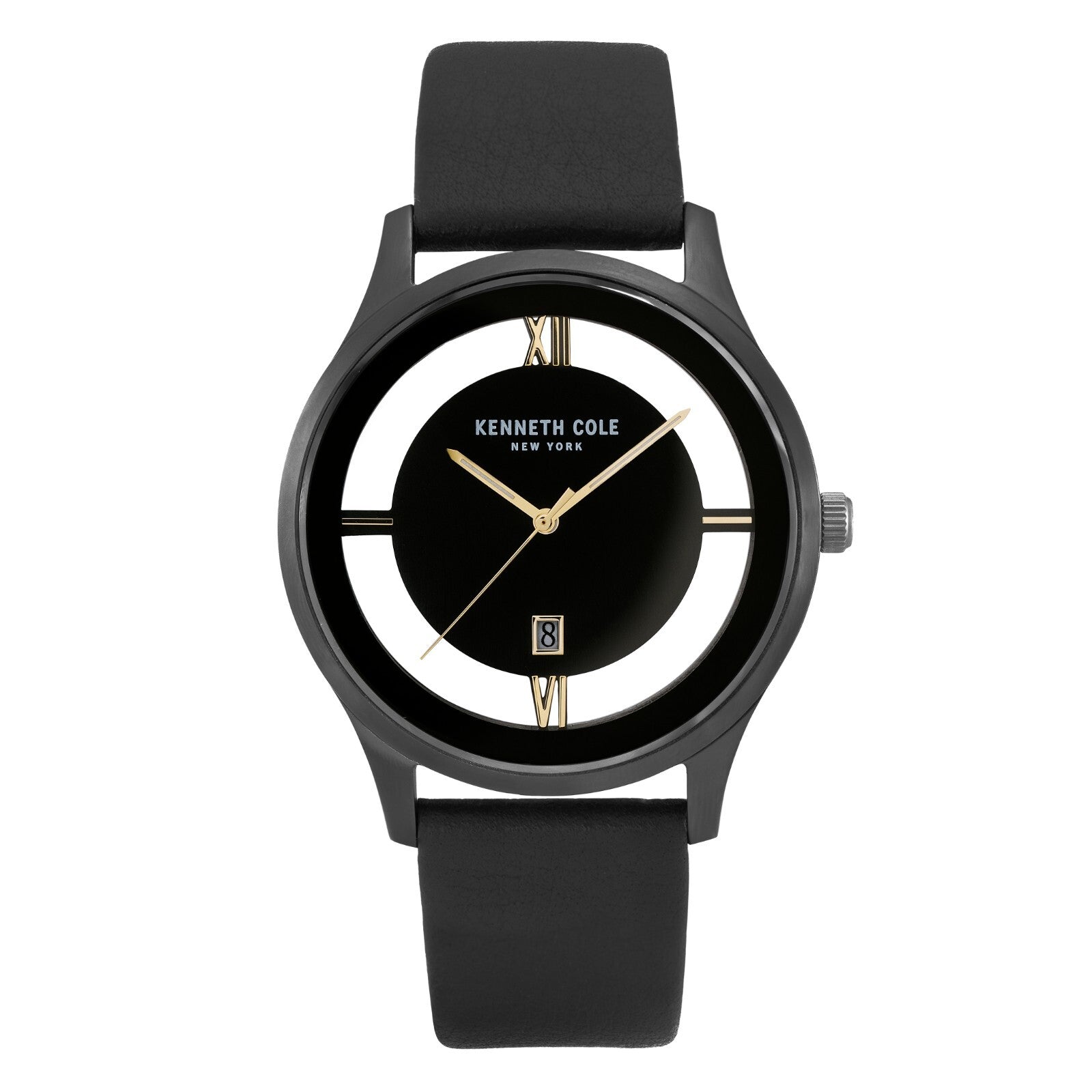 Kenneth Cole New York Men's Transparency Dial Watch Leather Band KC50979007