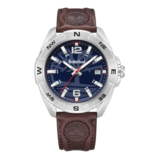 Timberland Men's Analog Watch With Brown Leather Band TDWGB2202102