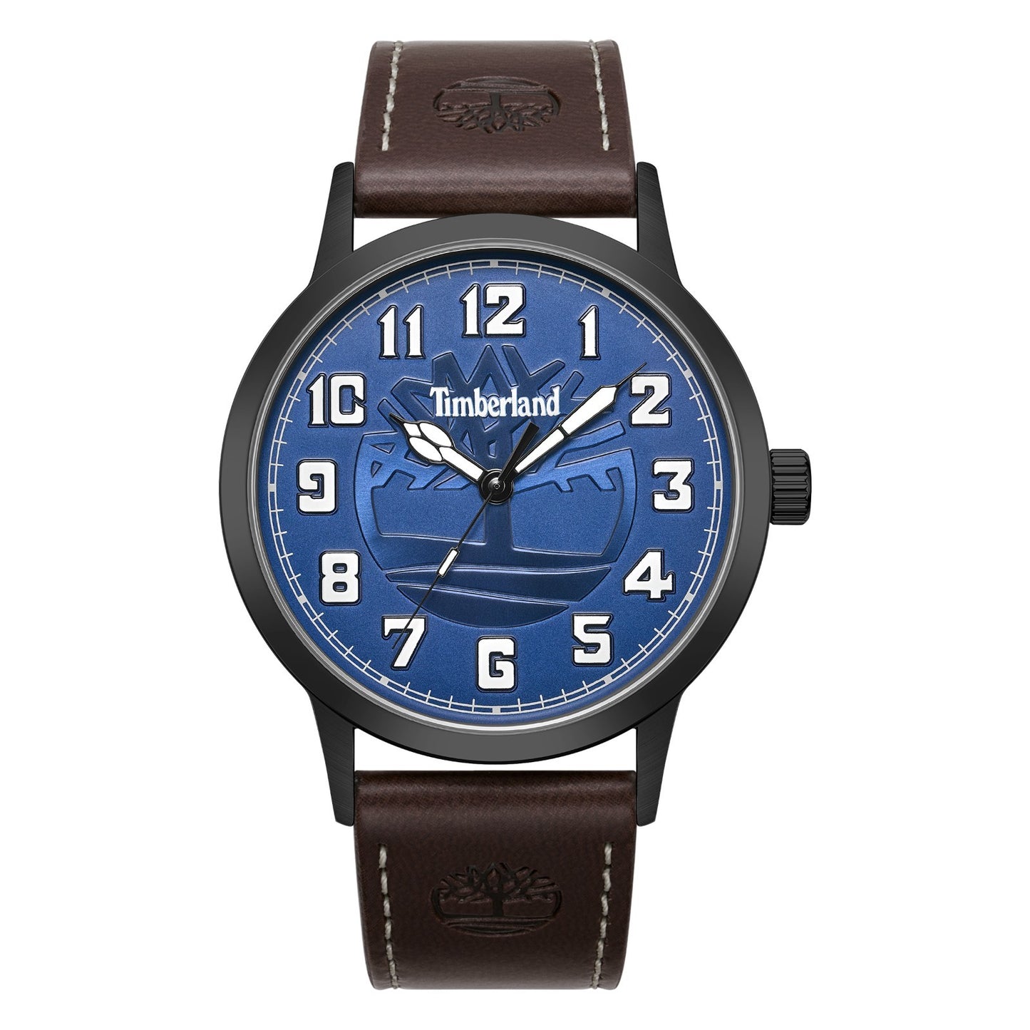 Timberland Men's Analog Watch With Brown Leather Band TDWGA9009802