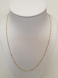 14K GOLD PLATED CUBAN 040 20" CHAIN J261