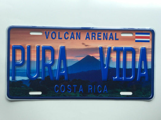 COSTA RICA PURA VIDA CENTRAL AMERICA LICENSE PLATE CRLP 36