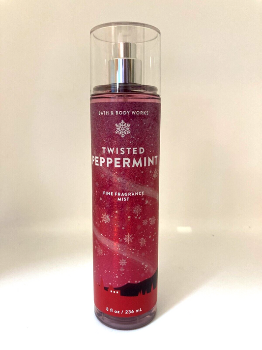 Bath & Body Works Twisted Peppermint Fine Fragrance Mist Spray Splash 8oz.