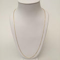14 K GOLD PLATED LONG BOX 19/24" CHAIN J 422