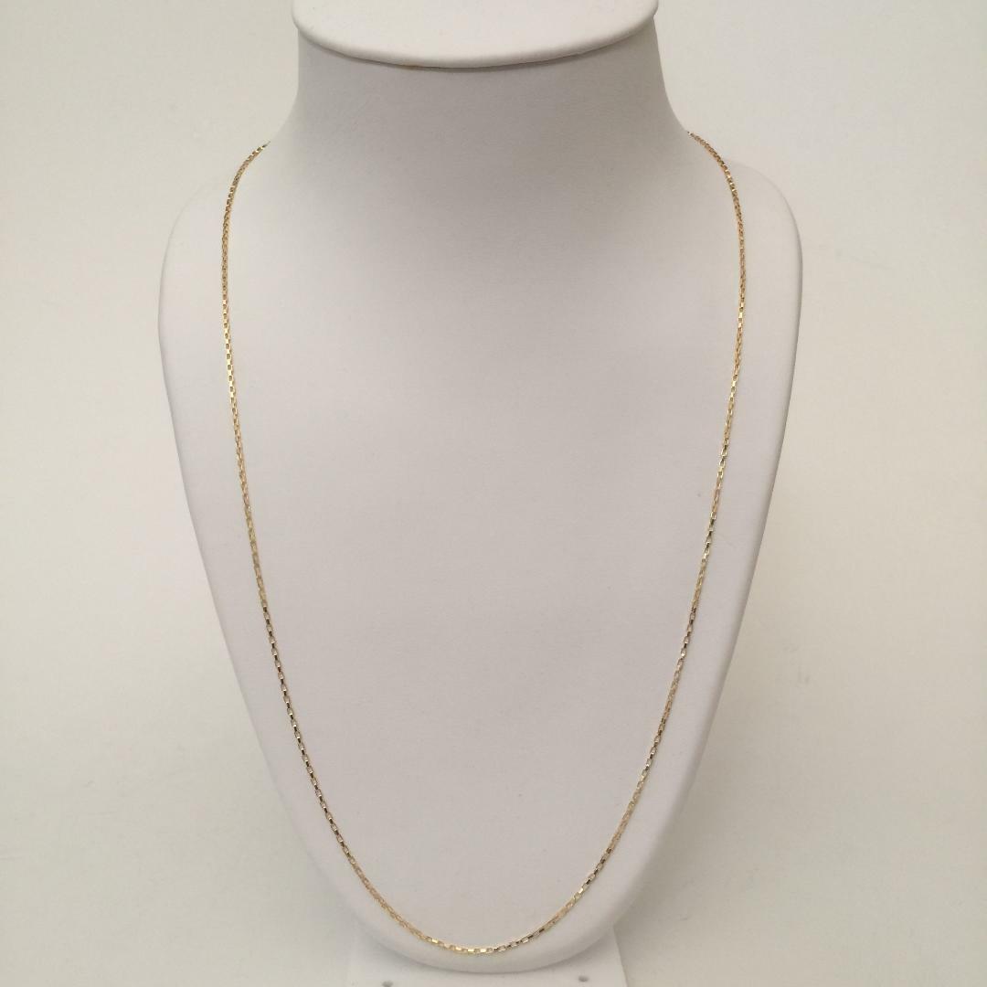 14 K GOLD PLATED LONG BOX 19/24" CHAIN J 422