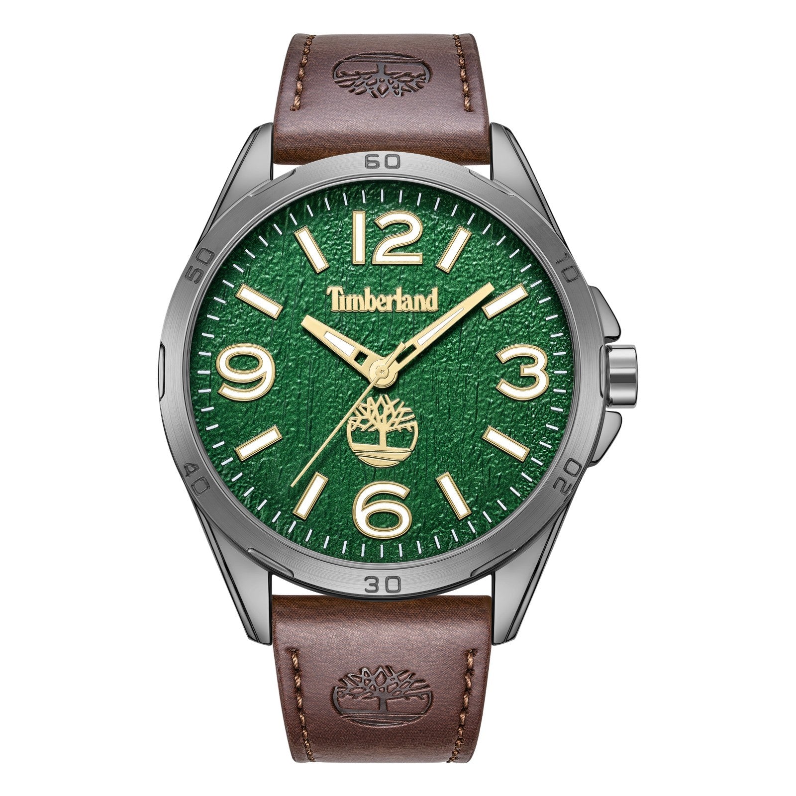 Timberland Men's Analog Watch With Brown Leather Band TDWGA9008602