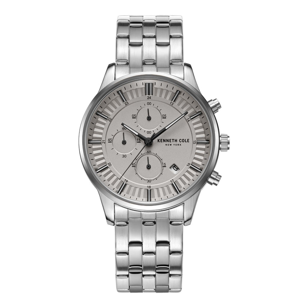 Kenneth Cole New York Men Multi Function Watch With Stainless Band KCWGK2185306