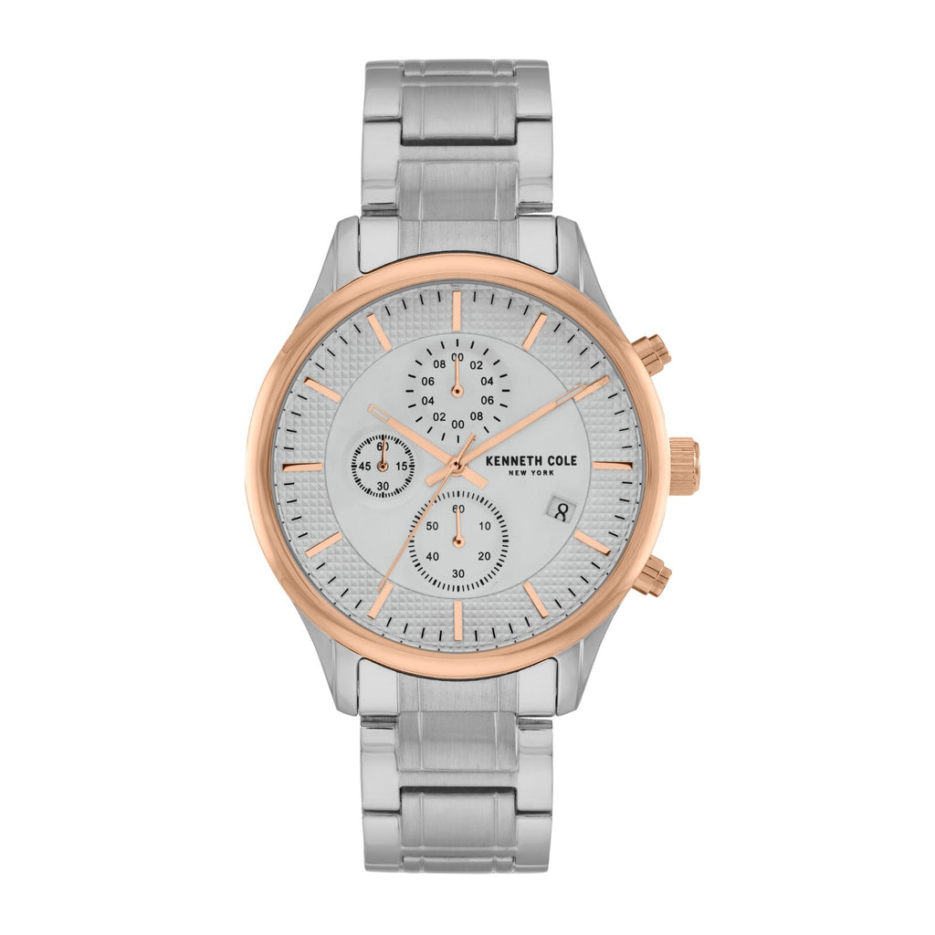Kenneth Cole New York Men Multi Function Watch With Stainless Band KC50956004