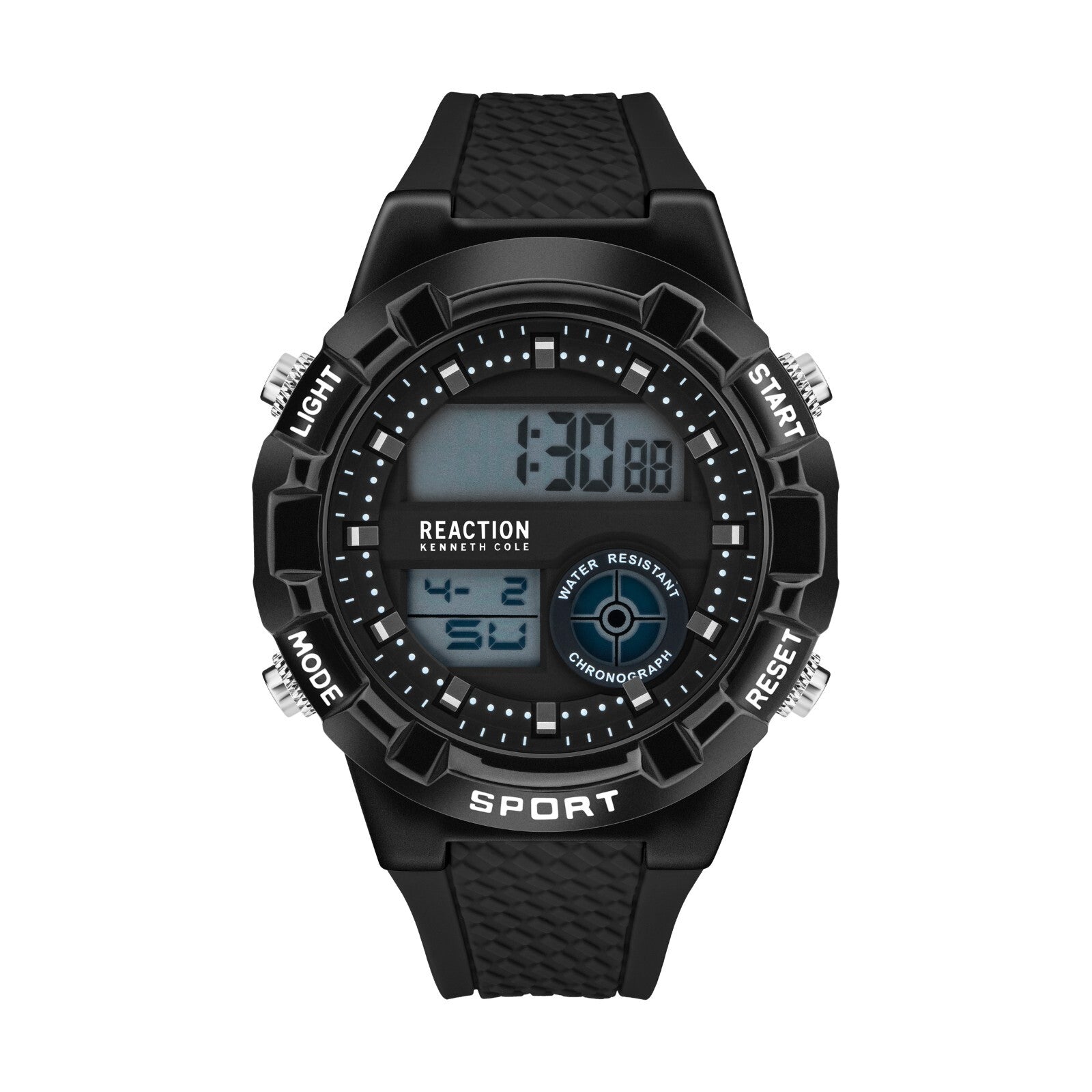 Kenneth Cole Reaction Men's Digital Watch Silicone Strap KRWGP2650901