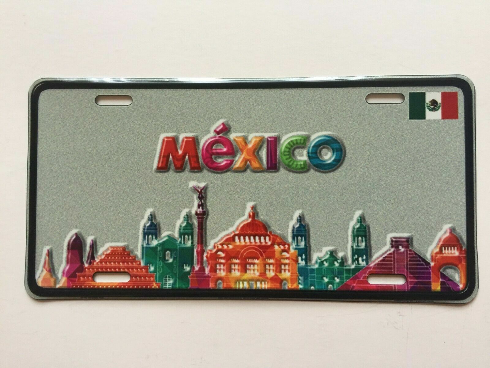 MEXICAN VANITY ALUMINUM LICENSE PLATE LETRAS CIUDAD MXLP 14