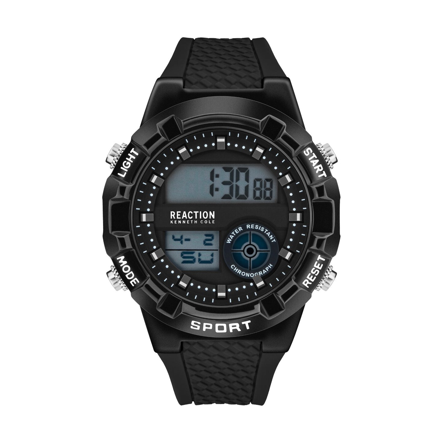 Kenneth Cole Reaction Men's Digital Watch Silicone Strap KRWGP2650901