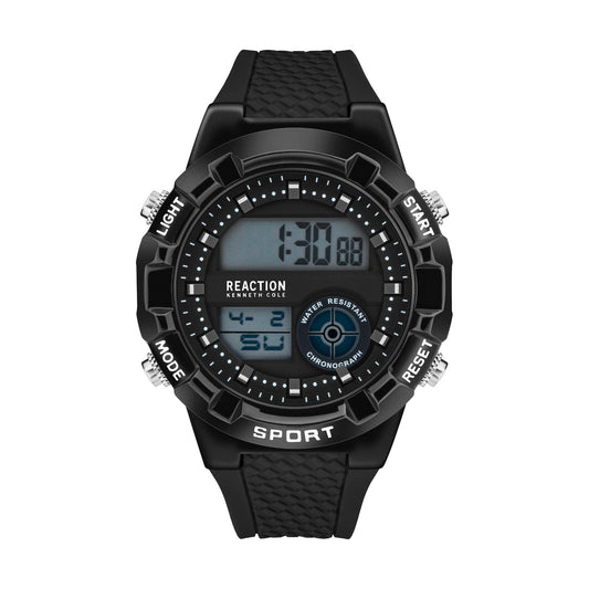 Kenneth Cole Reaction Men's Digital Watch Silicone Strap KRWGP2650901