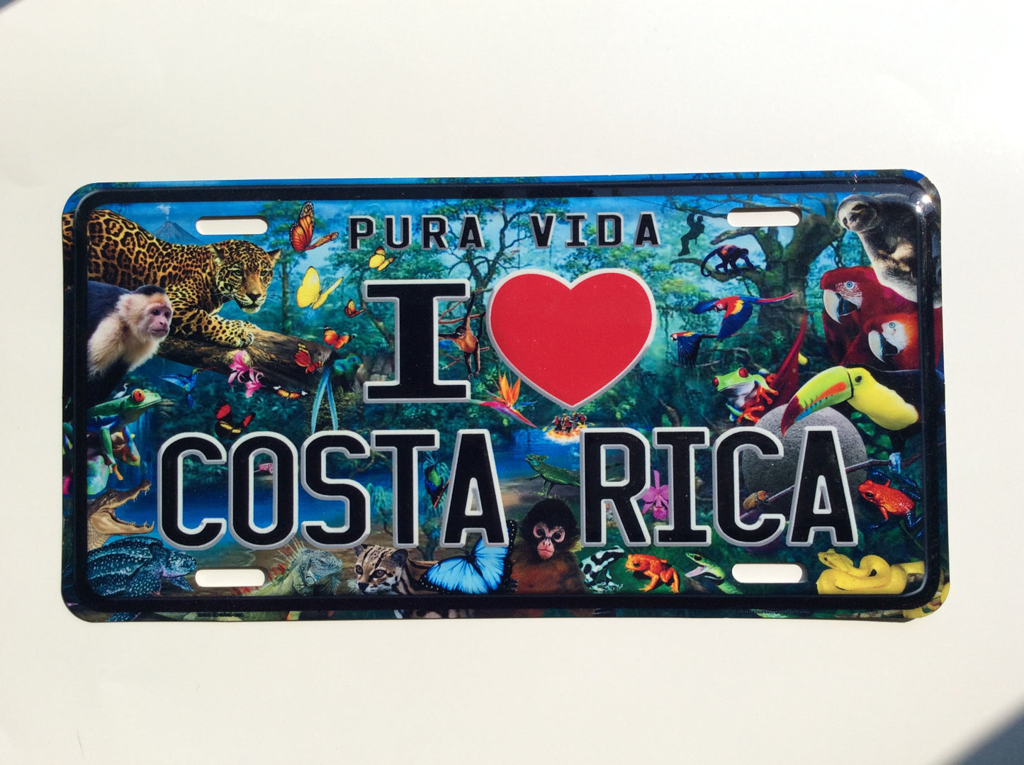 COSTA RICA PURA VIDA CENTRAL AMERICA LICENSE PLATE CRLP 1