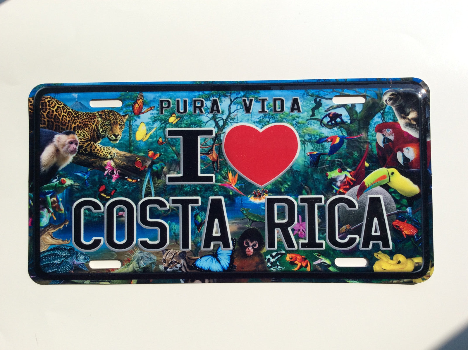 COSTA RICA PURA VIDA CENTRAL AMERICA LICENSE PLATE CRLP 1