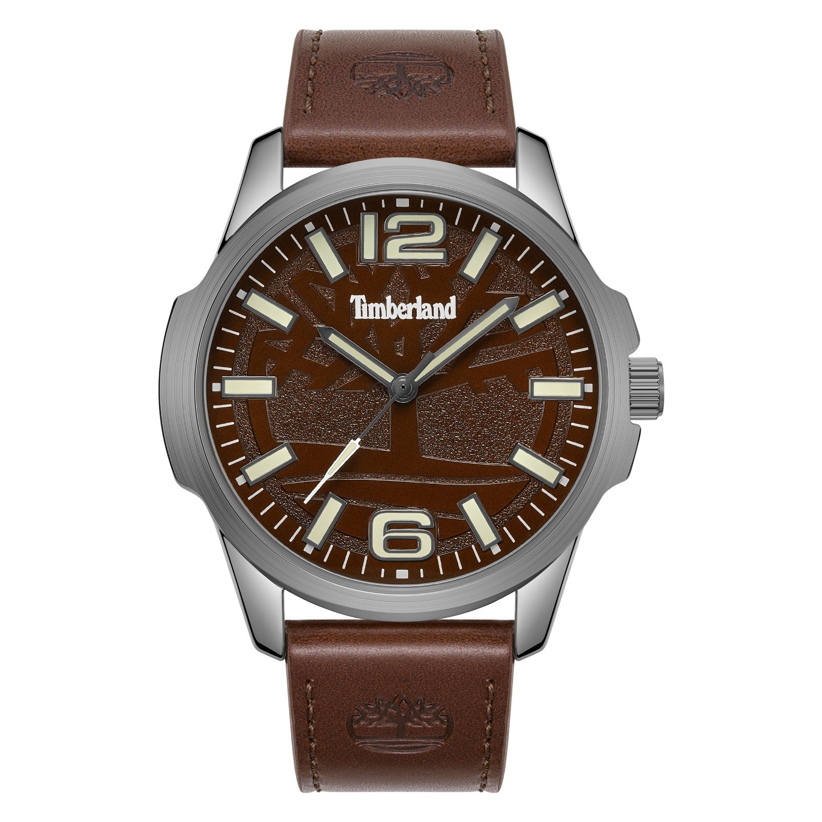 Timberland Men's Analog Watch With Brown Leather Band TDWGA9009401