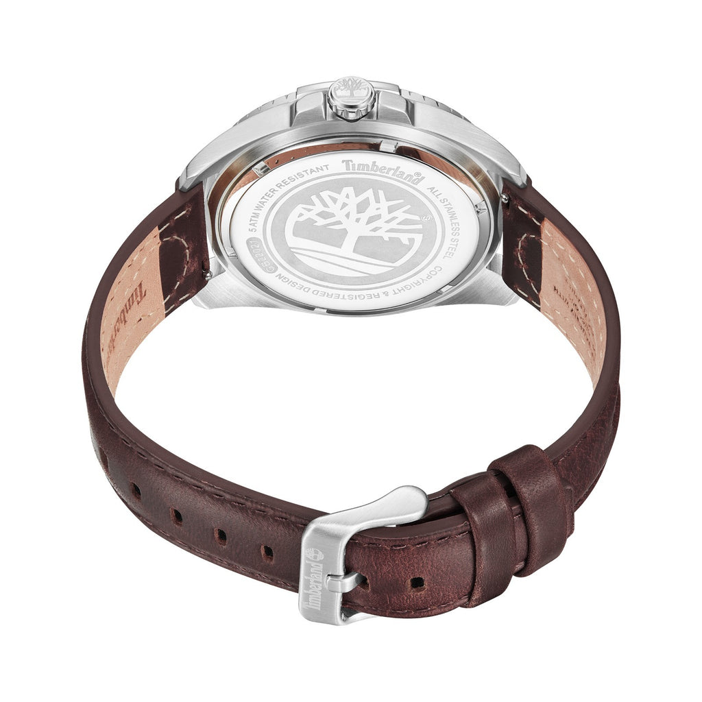 Timberland Men's Analog Watch With Brown Leather Band TDWGB2202102