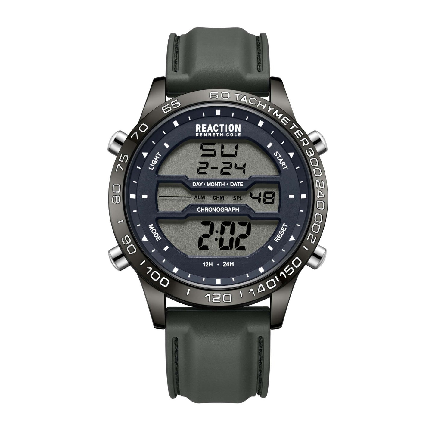 Kenneth Cole Reaction Men's Digital Watch Silicone Strap KRWGP2184303