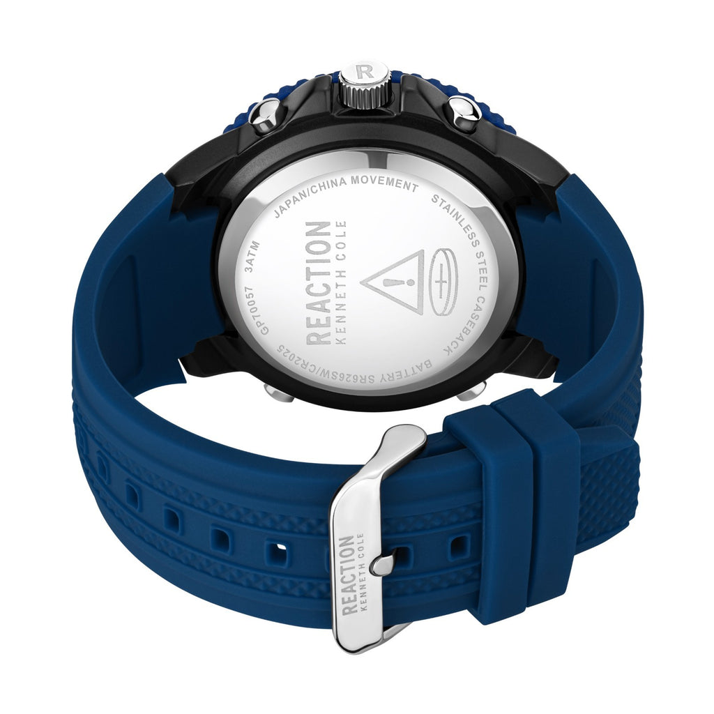 Kenneth Cole Reaction Men's Analog Digital Watch Silicone Strap KRWGP7005702