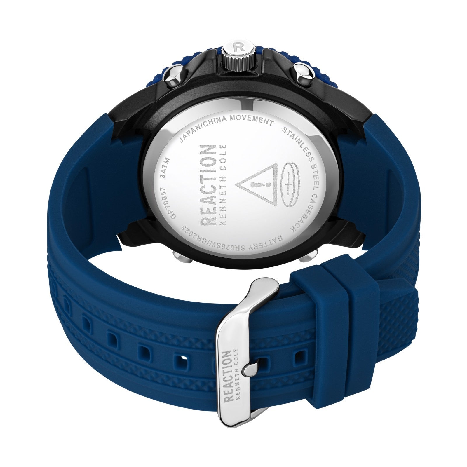 Kenneth Cole Reaction Men's Analog Digital Watch Silicone Strap KRWGP7005702