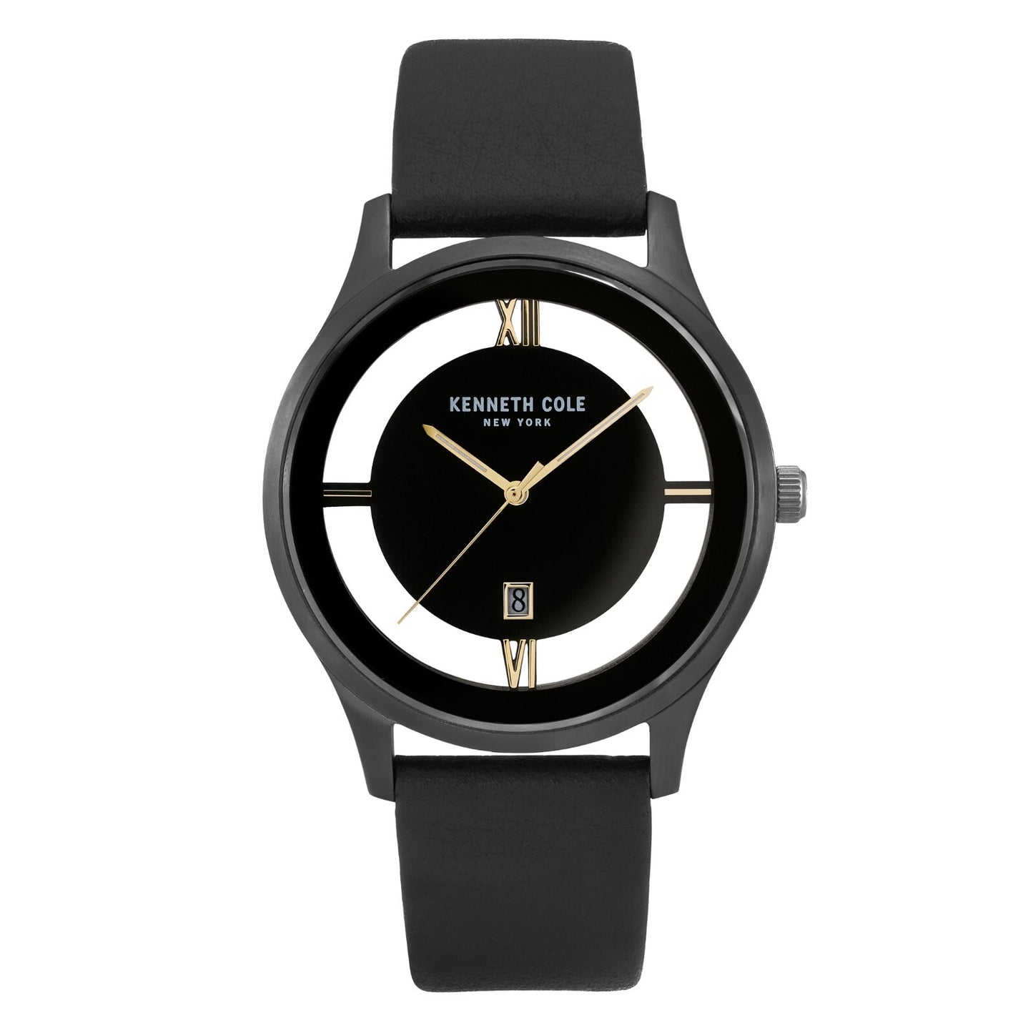 Kenneth Cole New York Men's Transparency Dial Watch Leather Band KC50979007