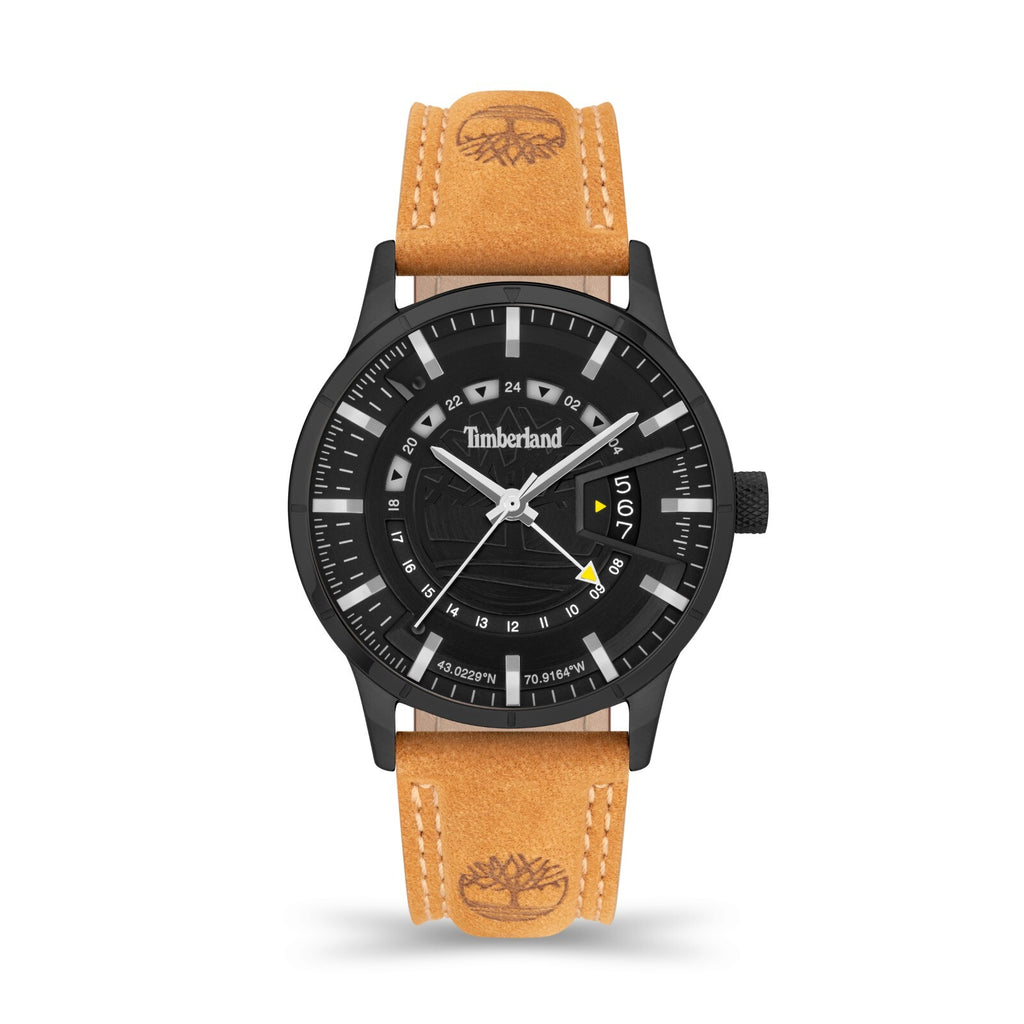 Timberland Men's Analog Watch With Date Indicator With Leather Band TDWGB2201504