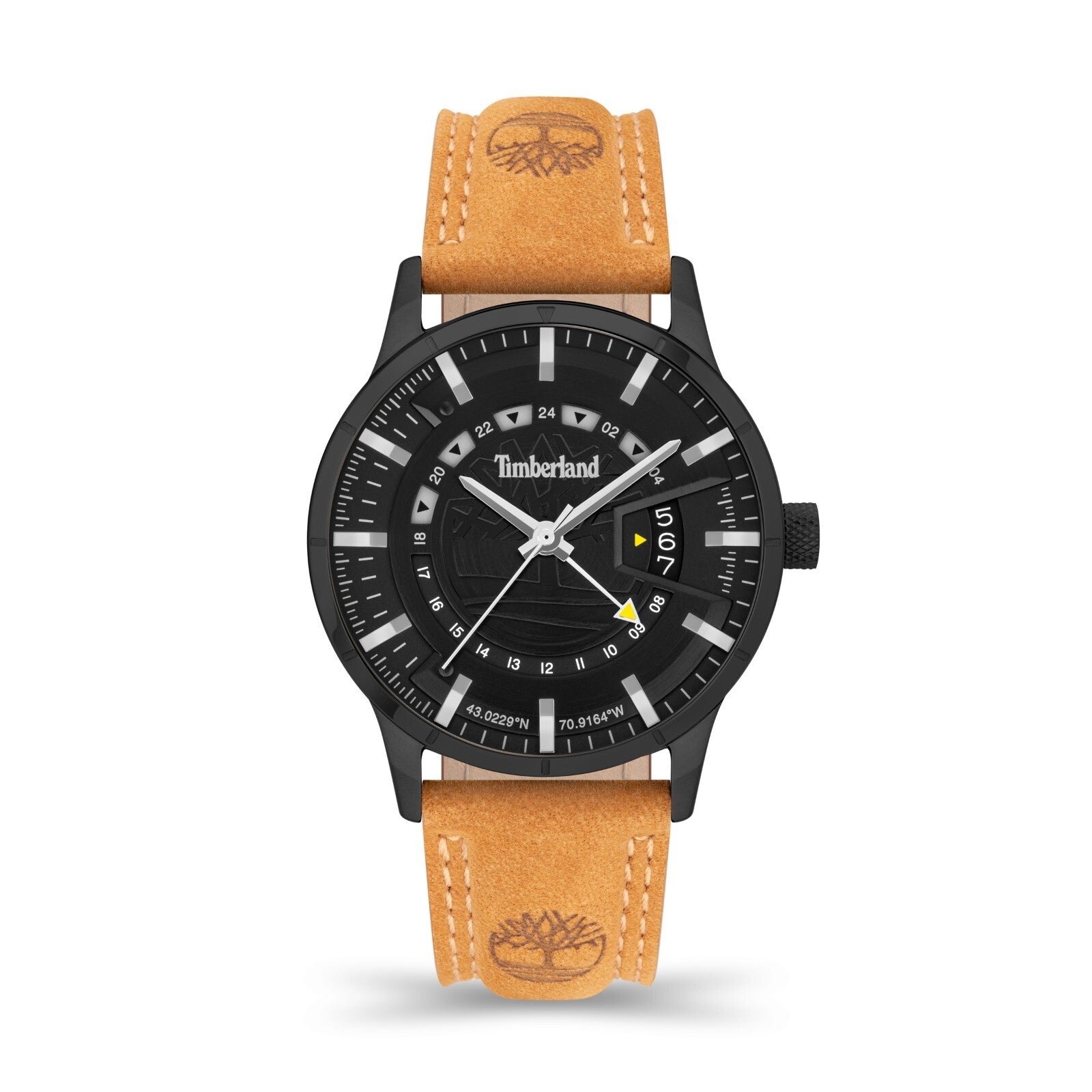 Timberland Men's Analog Watch With Date Indicator With Leather Band TDWGB2201504