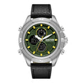 Kenneth Cole Reaction Men's Analog Digital Watch Leather Strap KRWGD7006103