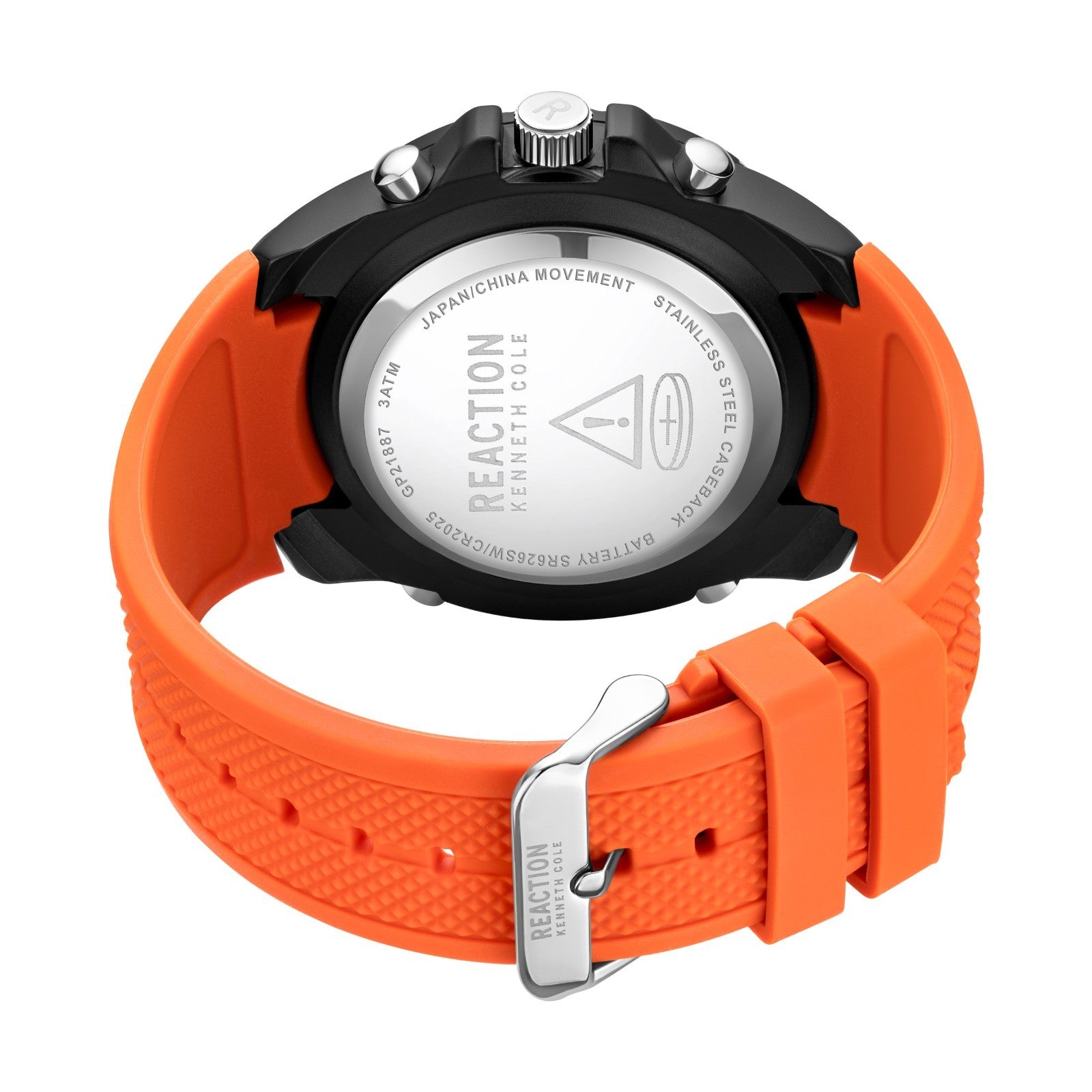 Kenneth Cole Reaction Men's Analog Digital Watch Silicone Strap KRWGP2188702