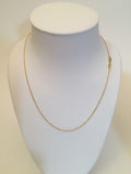 14 K GOLD PLATED FINE ROPE 30/18" CHAIN J 432