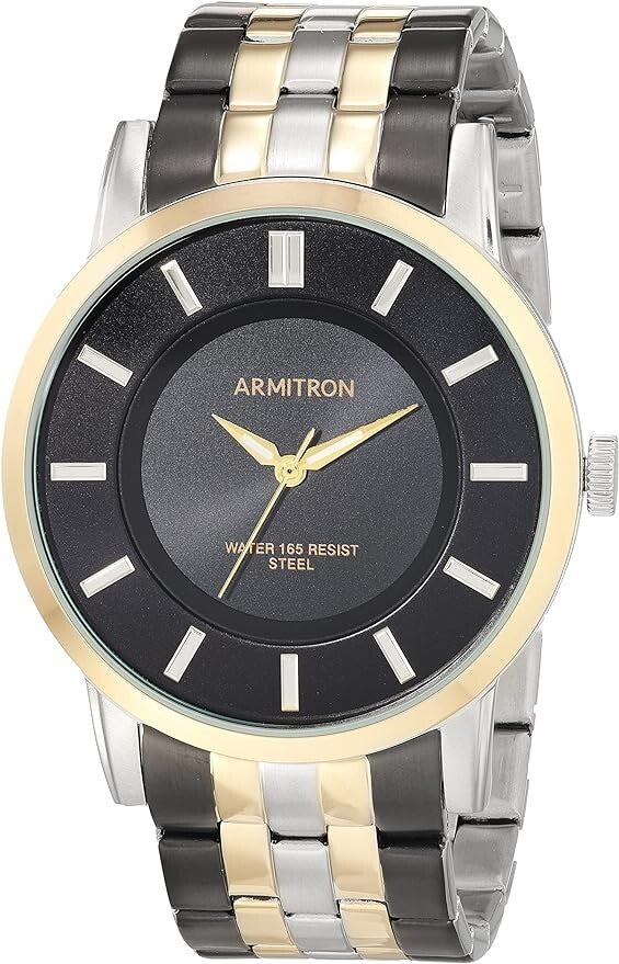 Men's Armitron Classic Gold Tone Dial Dress Bracelet Watch - 20/4962BKTC