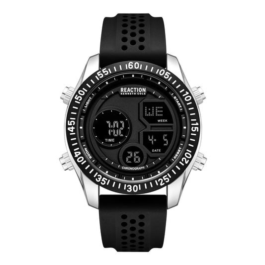 Kenneth Cole Reaction Men's Digital Watch Silicone Strap KRWGP7005405