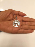 .925 STERLING SILVER PENDANT TREE OF LIFE DESIGN WITH ANTIQUE FINISH J82