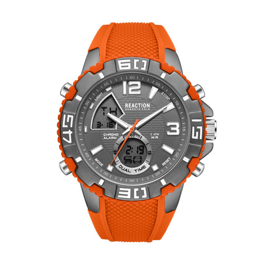 Kenneth Cole Reaction Men's Analog Digital Watch Silicone Strap KRWGP7005703