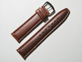 16mm Hadley-Roma MS881 Chestnut Brown Smooth Padded Leather Watch Band Strap