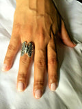.925 Sterling Silver Butterfly Ring J 58A