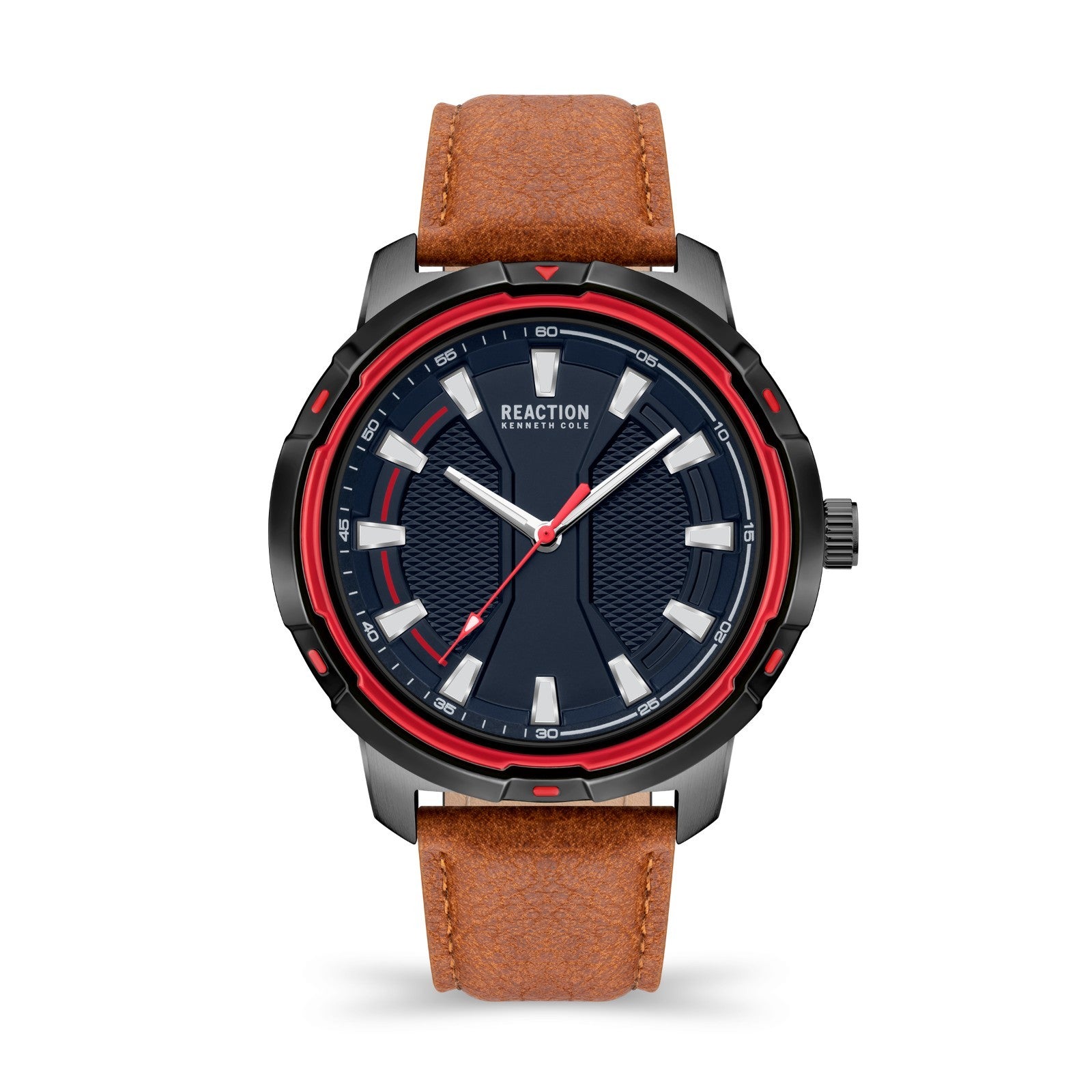 Kenneth Cole Reaction Men's Analog Watch Leather Strap KRWGA2178203