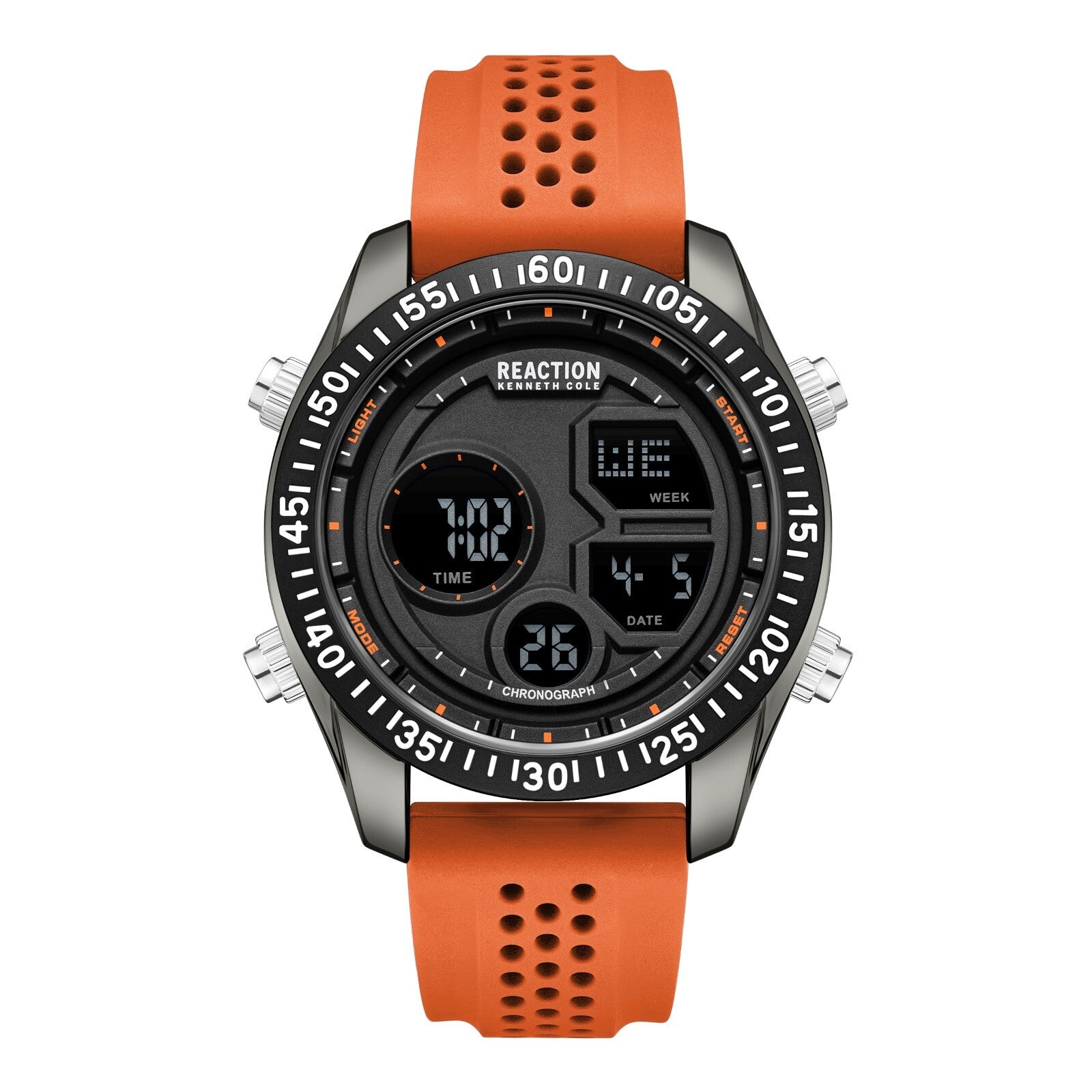 Kenneth Cole Reaction Men's Digital Watch Silicone Strap KRWGP7005402