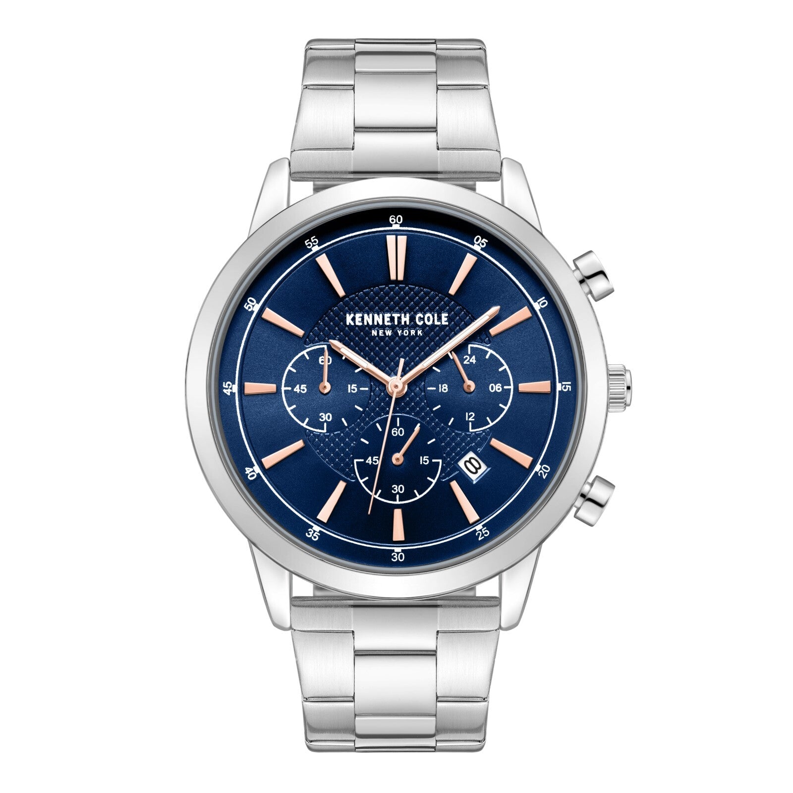 Kenneth Cole New York Men Multi Function Watch With Stainless Band KCWGK7007606