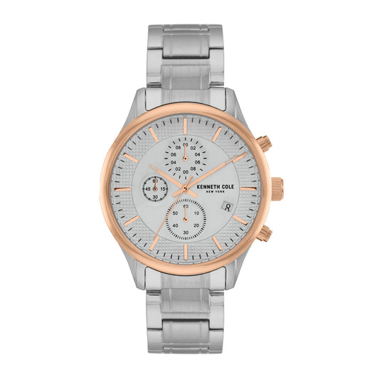Kenneth Cole New York Men Multi Function Watch With Stainless Band KC50956004