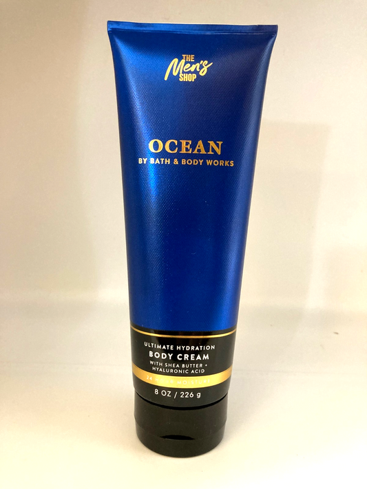 BATH & BODY WORKS OCEAN MEN'S COLLECTION 2025 PRESENTATION BODY CREAM 8 OZ