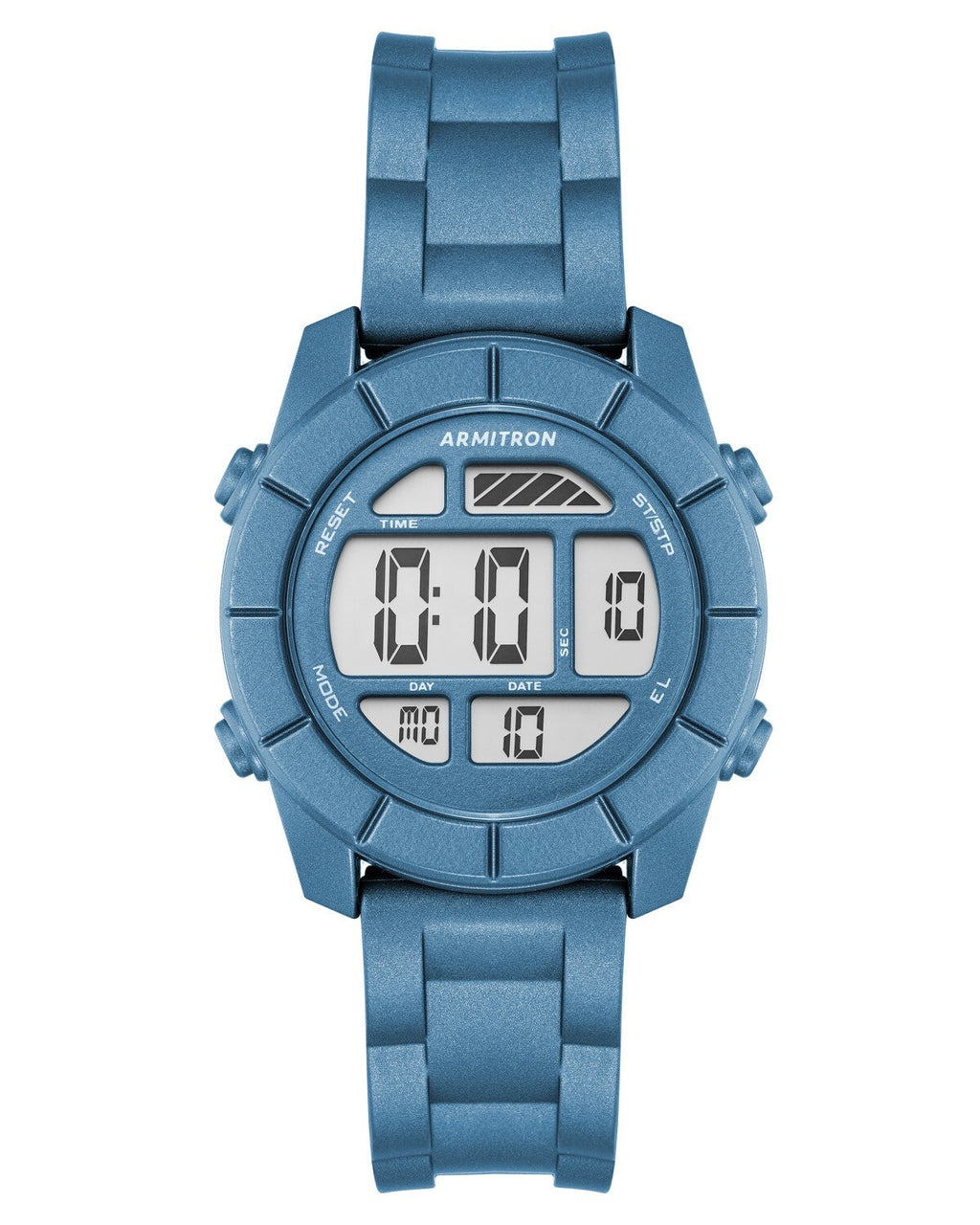 Armitron Jerry Unisex Digital Chronograph Silicone Strap Watch, 45/7043DBL
