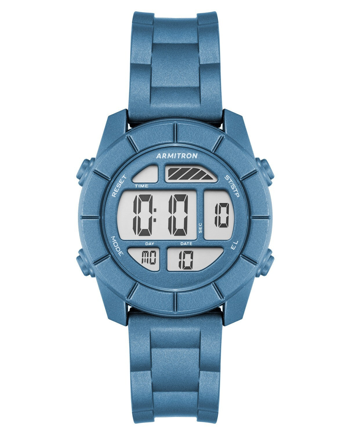 Armitron Jerry Unisex Digital Chronograph Silicone Strap Watch, 45/7043DBL