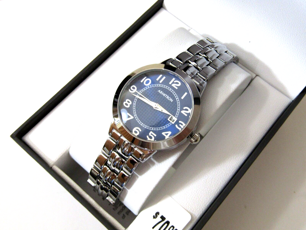 Armitron Women's Easy to Read Date Function Bracelet Watch, 75/5695BLSV
