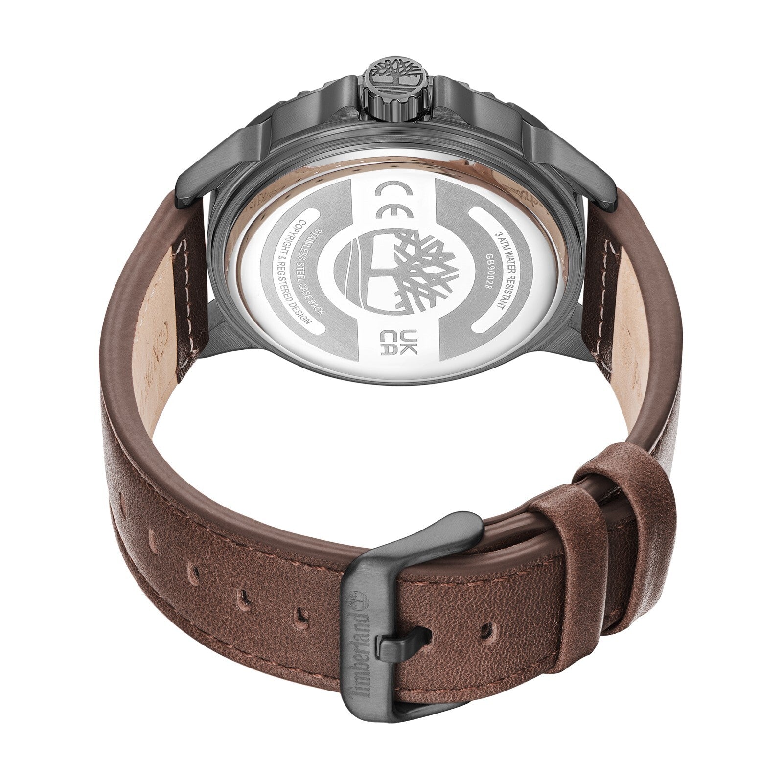 Timberland Men's Analog Watch With Date Indicator With Leather Band TDWGB9002802