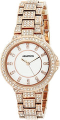 Armitron Women's Genuine Crystal Accented Bracelet Watch 75/5317AMPRG