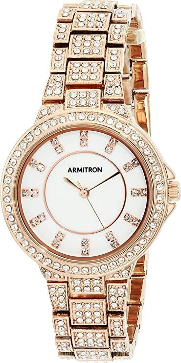 Armitron Women's Genuine Crystal Accented Bracelet Watch 75/5317AMPRG